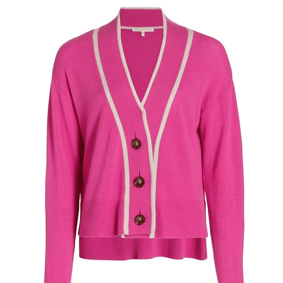 Veronica Beard pink cashmere cardigan - Picture 2 of 2